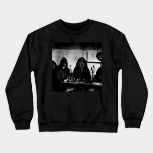 Eldritch Cult Members In The Lab Crewneck Sweatshirt